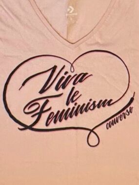 Converse 3 for 15 SALE CLEARANCE Viva Le Feminism Small T-Shirt